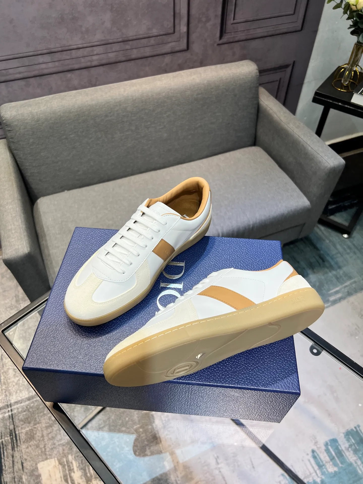 Men's men's shoes 💰560〖Audio⁠Di‎〗Dior2025⁠new‎ B01 training⁠德‎shoes Material⁠surface‎: layer⁠head‎leather⁠cow‎+lining cowhide‎ TPU original bottom⁠large⁠version‎ code number‎: male 39-45 <Male 38 46 done>